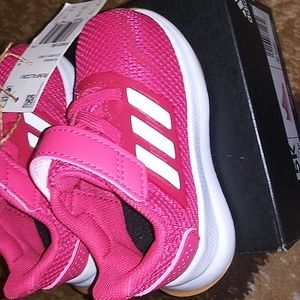 adidas RunFalcon I Baby/Toddler Sneakers (Power Pink/Cloud White/Gum) FW5156 NEW